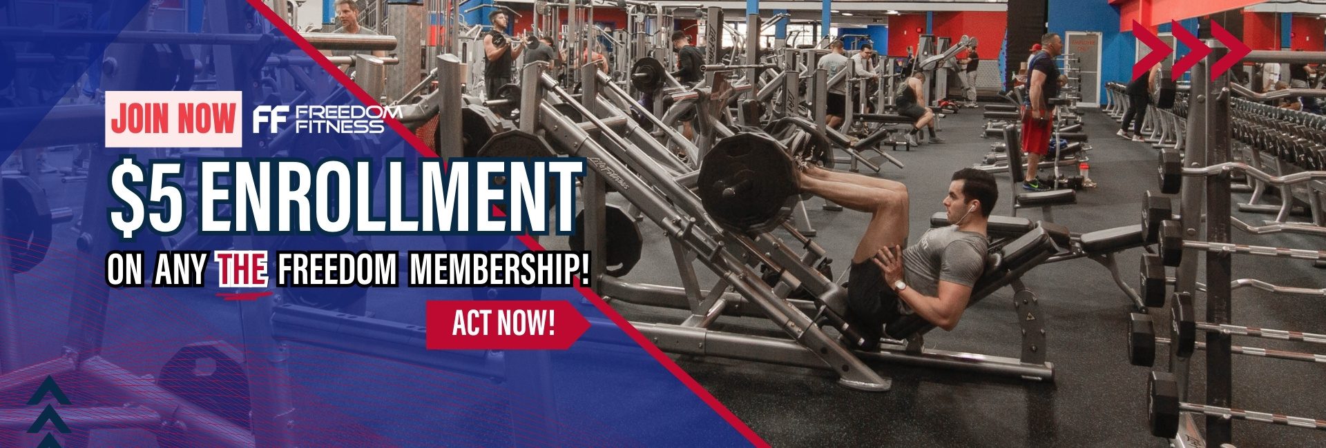 may $5 enrollment on any the freedom membership