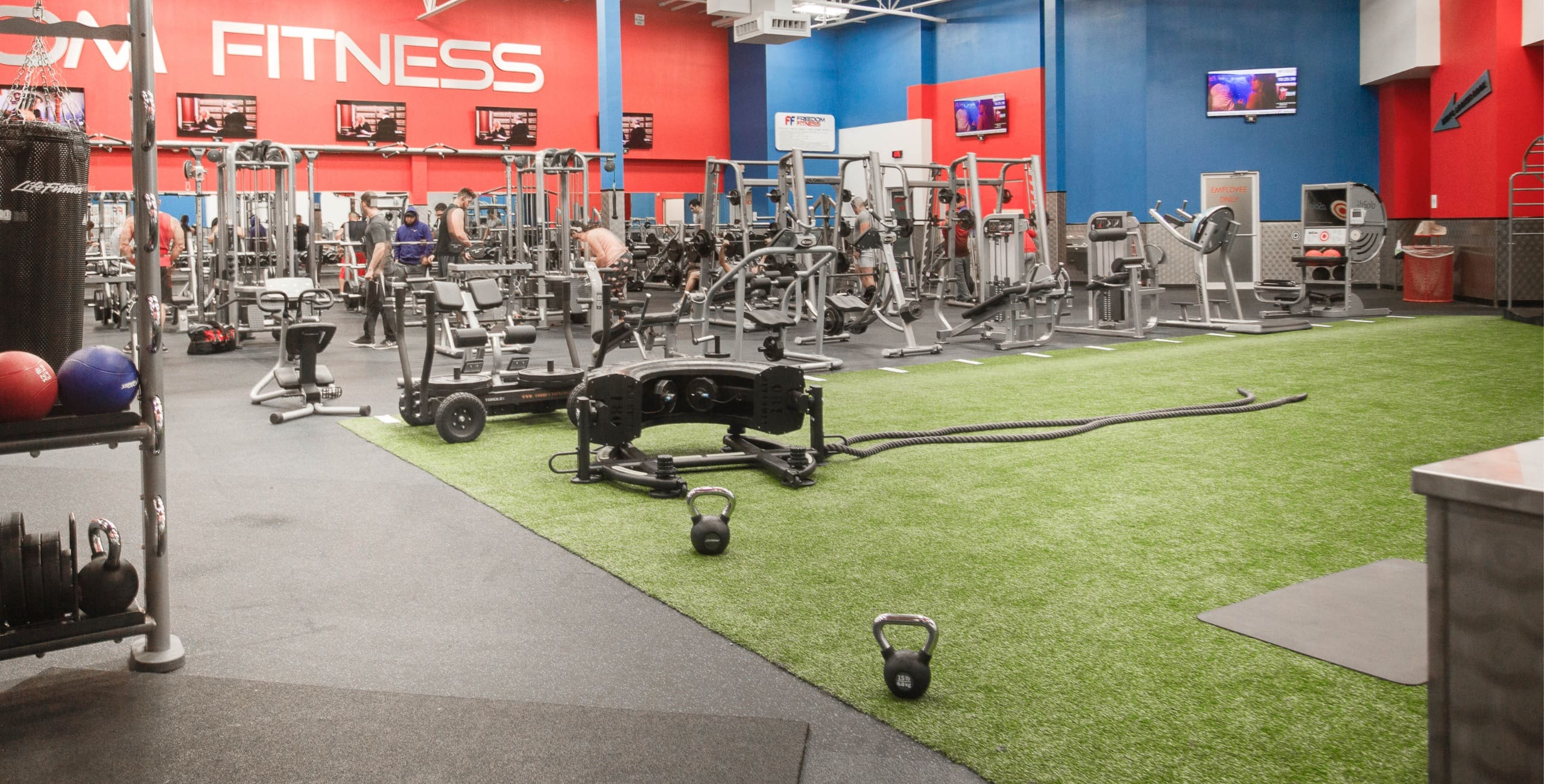 a functional training and turf area at a corpus christi gym